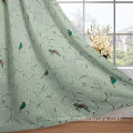 Birds Rustic Printed Curtain Drapes for Living Room